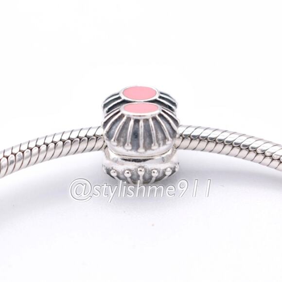 Rare Authentic PANDORA Pink Enamel Clip - 790578EN24 - Picture 5 of 15